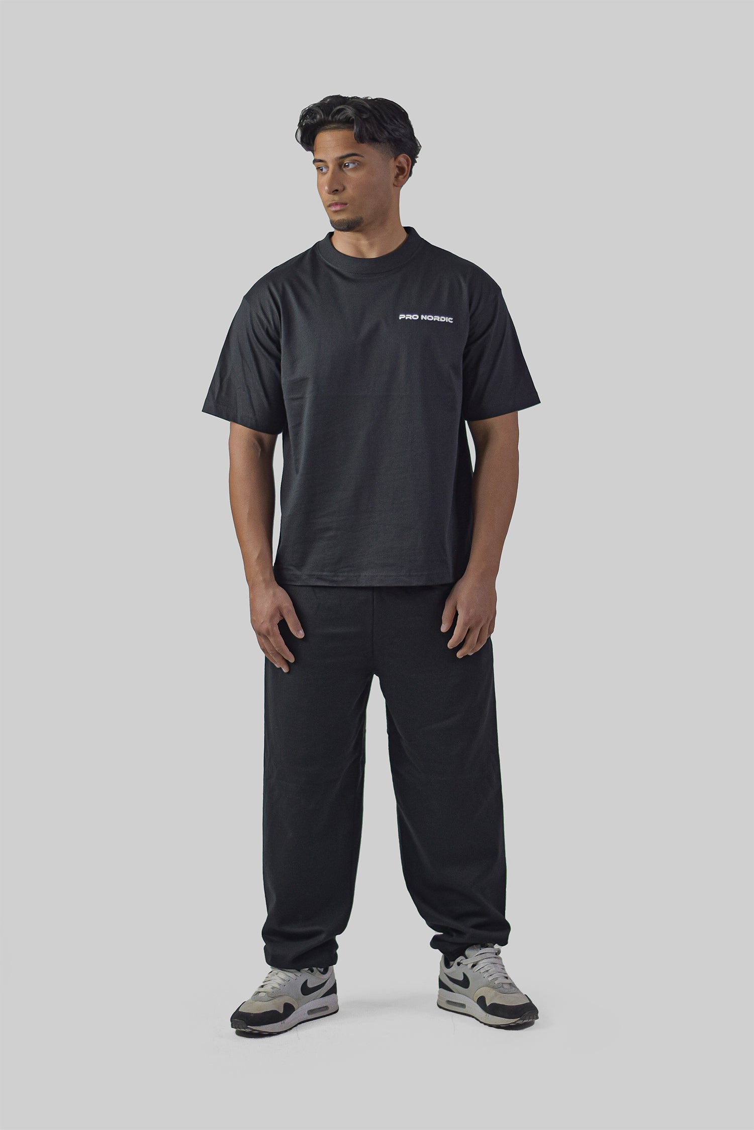 'PN' Oversized T-shirt, Sort