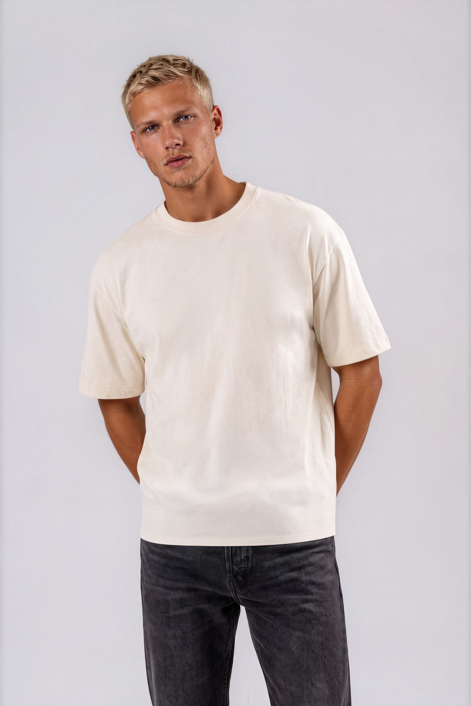 Box Fit T-shirt, Sand