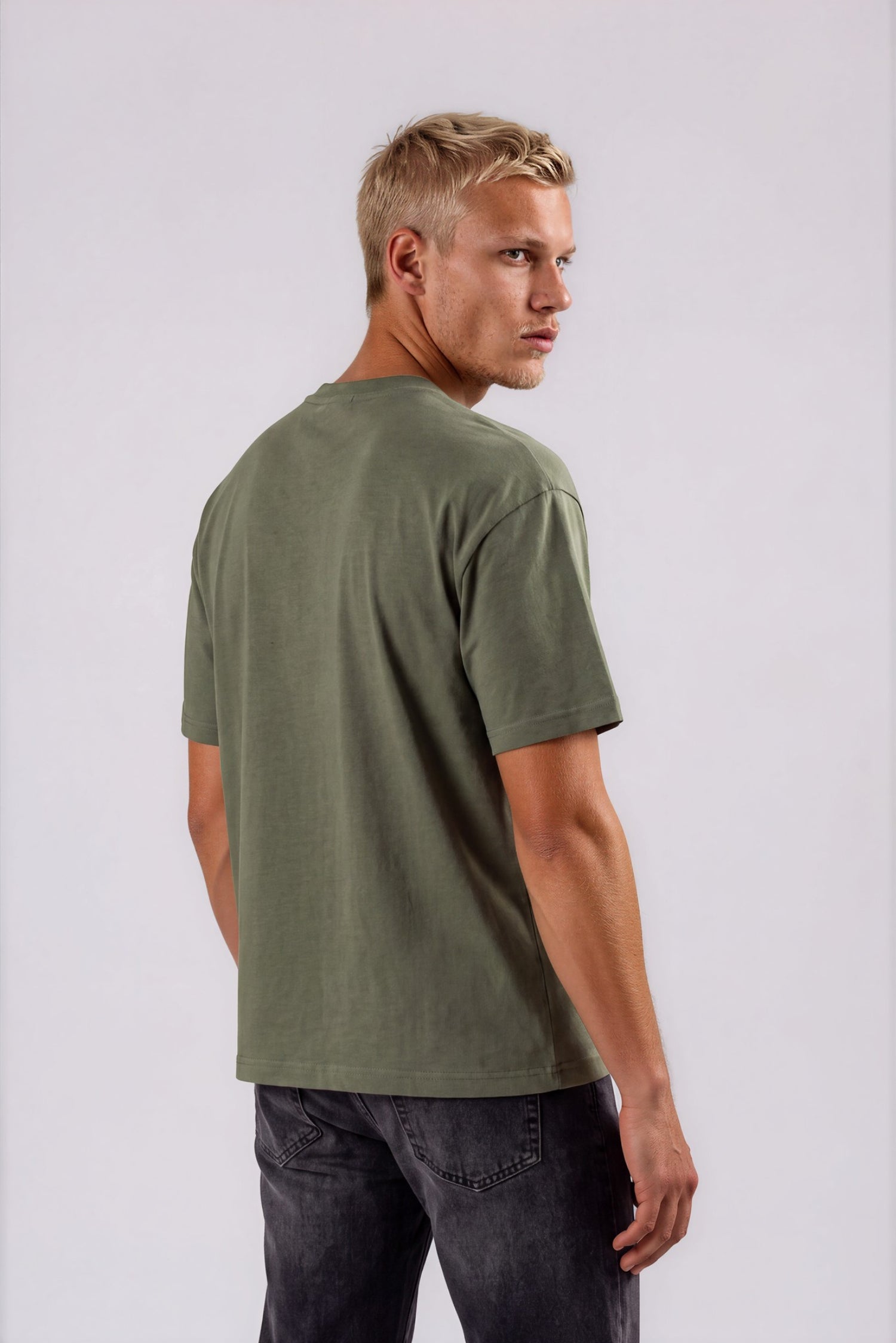 moodminor oversized tshirt army olive