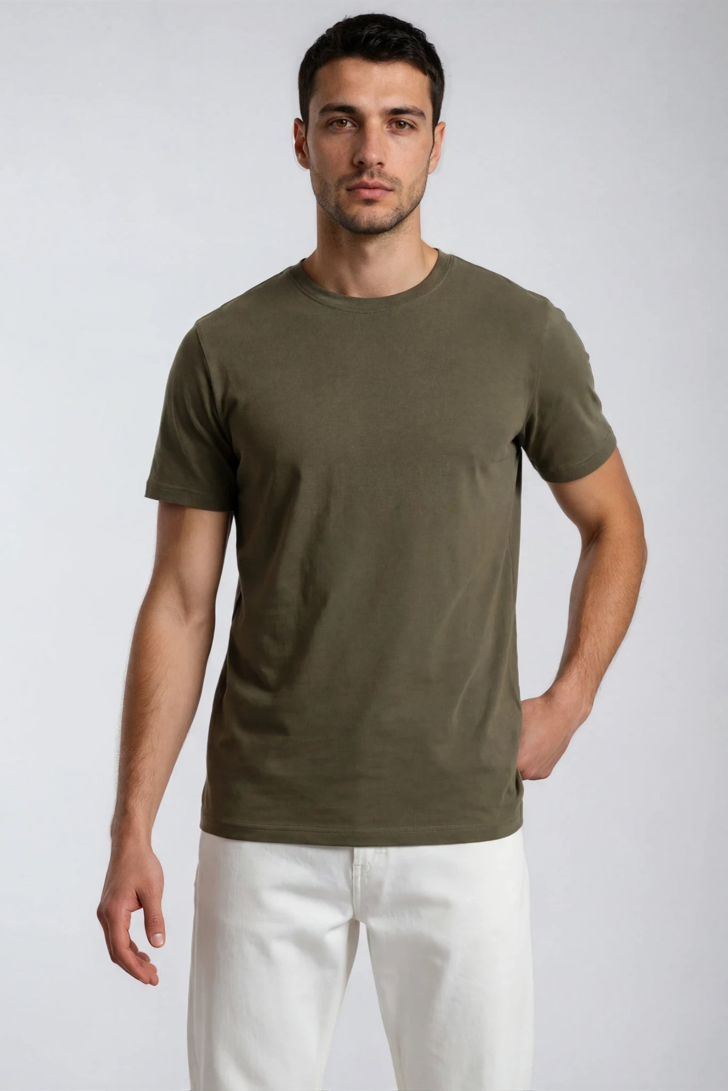 Organic Basic T-shirt, Army