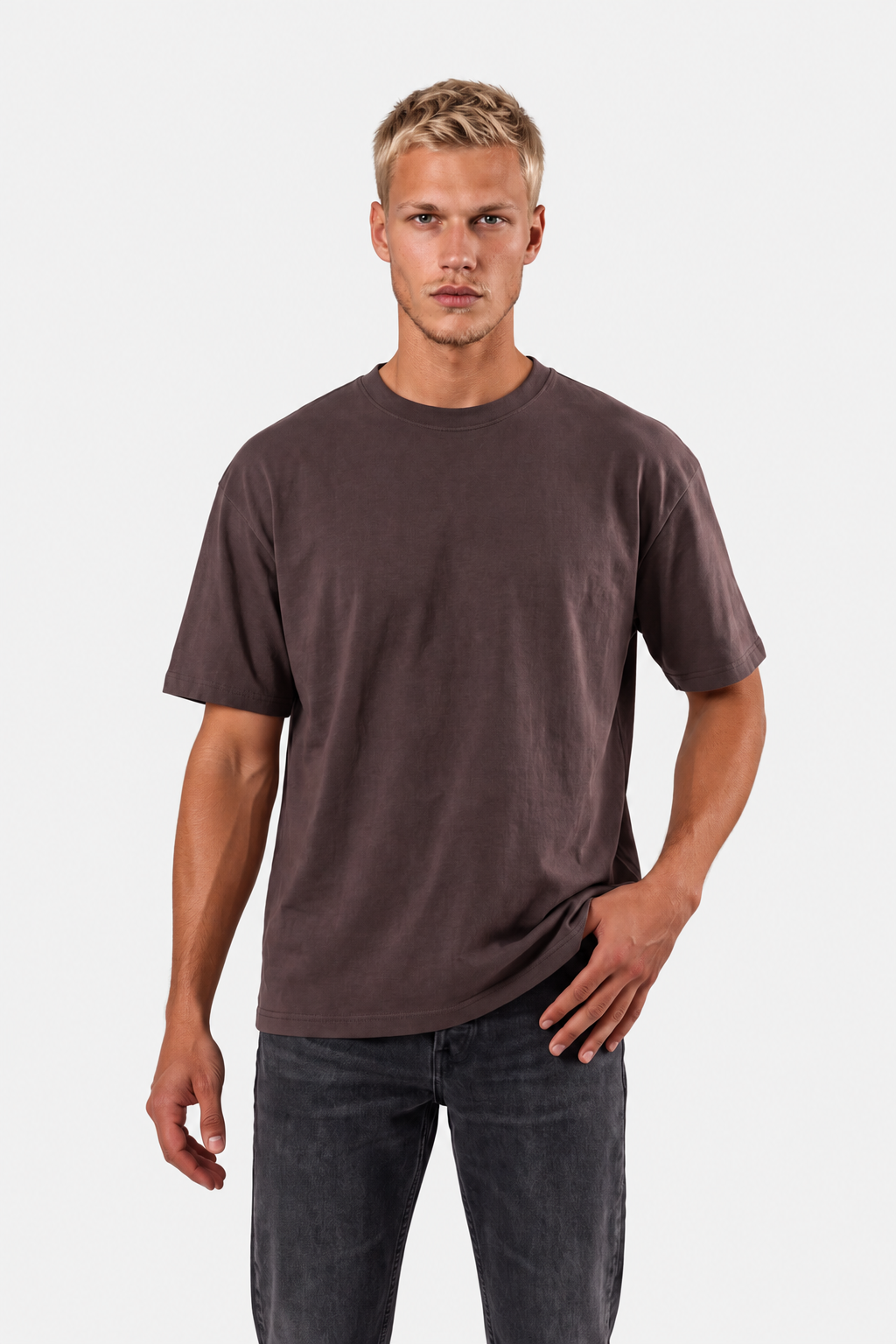 Box Fit T-shirt, Mocha