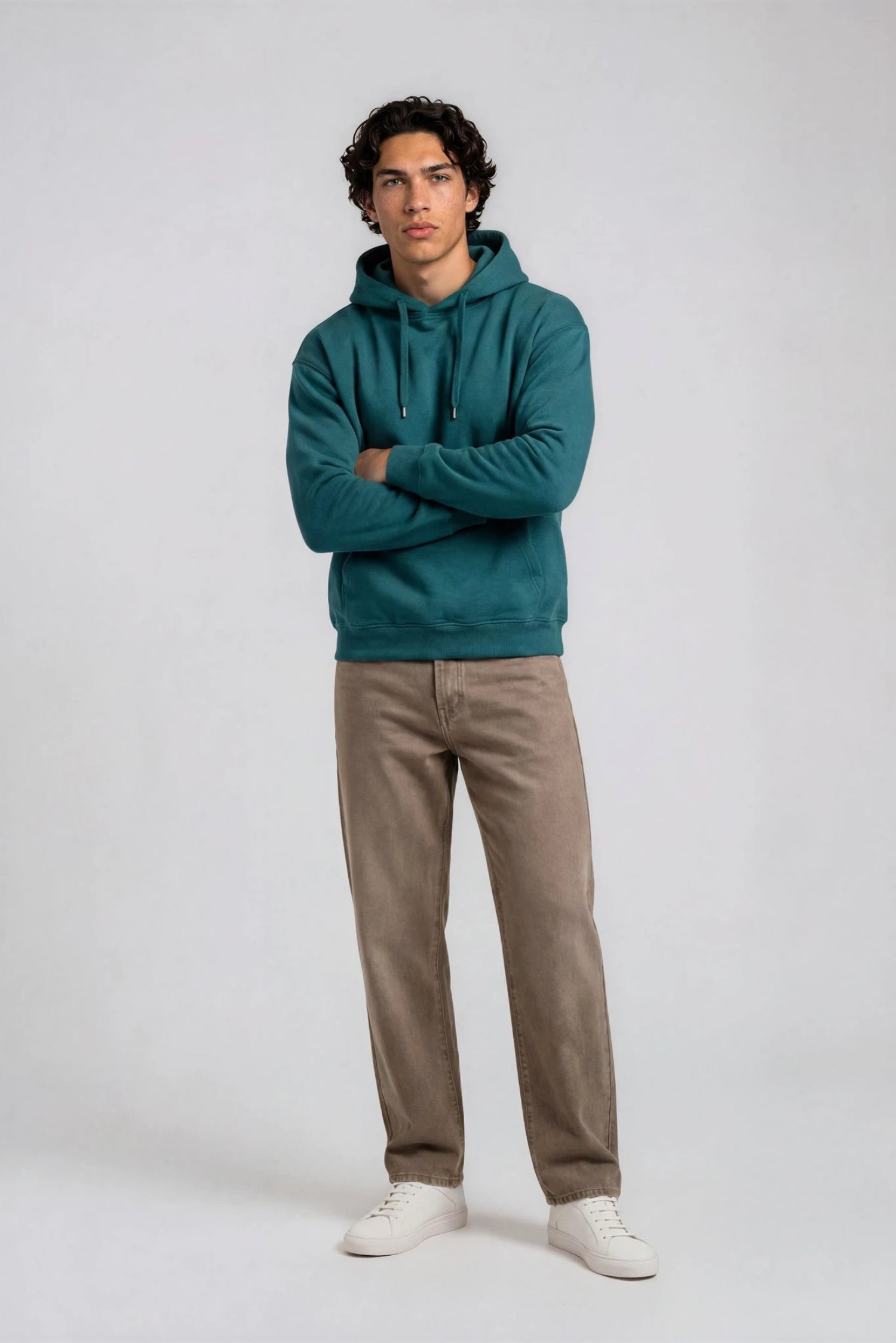 Hoodie Essential, Dark Emerald