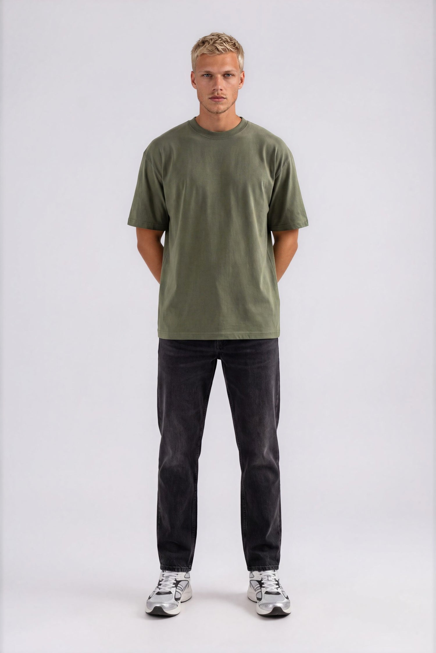 moodminor oversized tshirt army olive