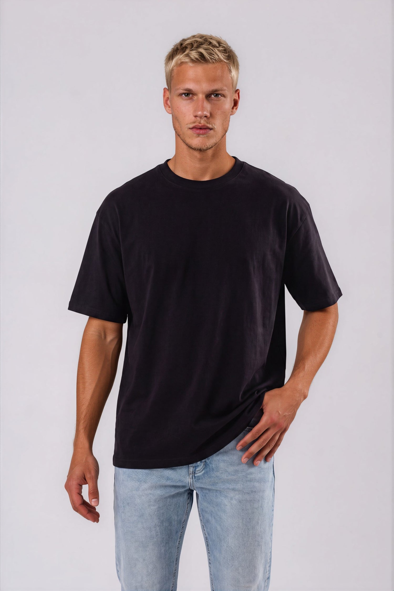 Box Fit T-shirt, Sort