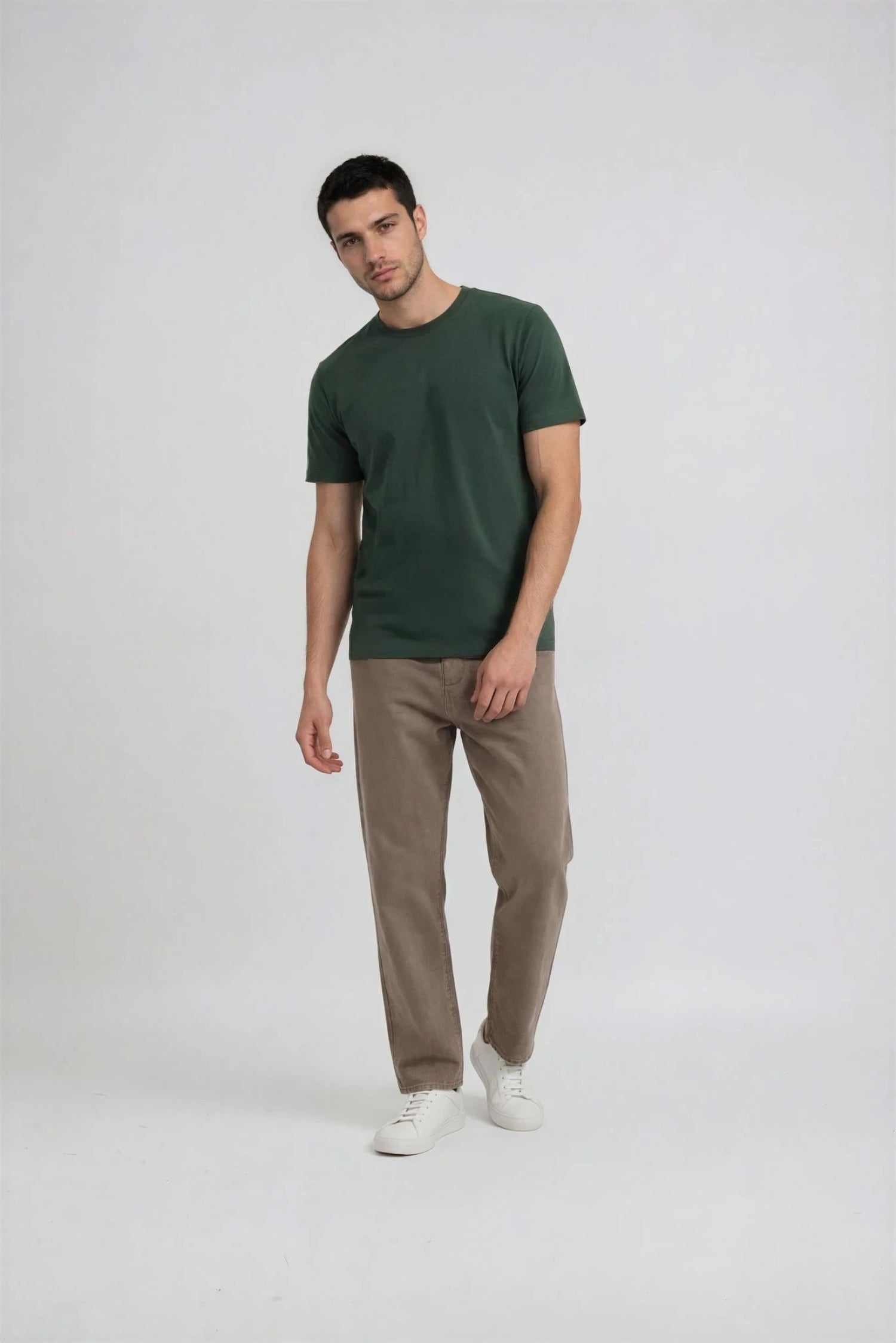 Organic Basic T-shirt, Mørkegrøn