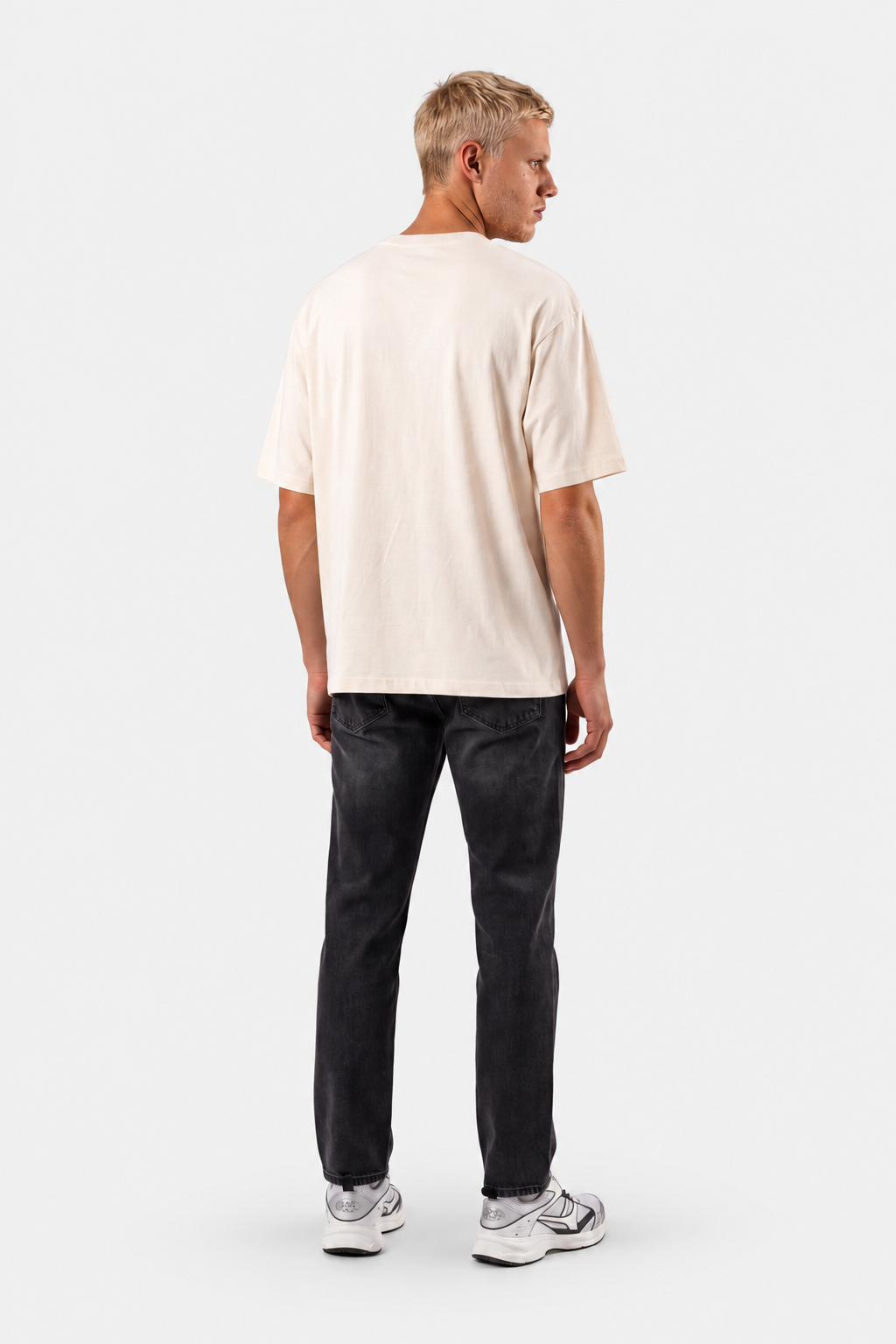 Box Fit T-shirt, Marinblå