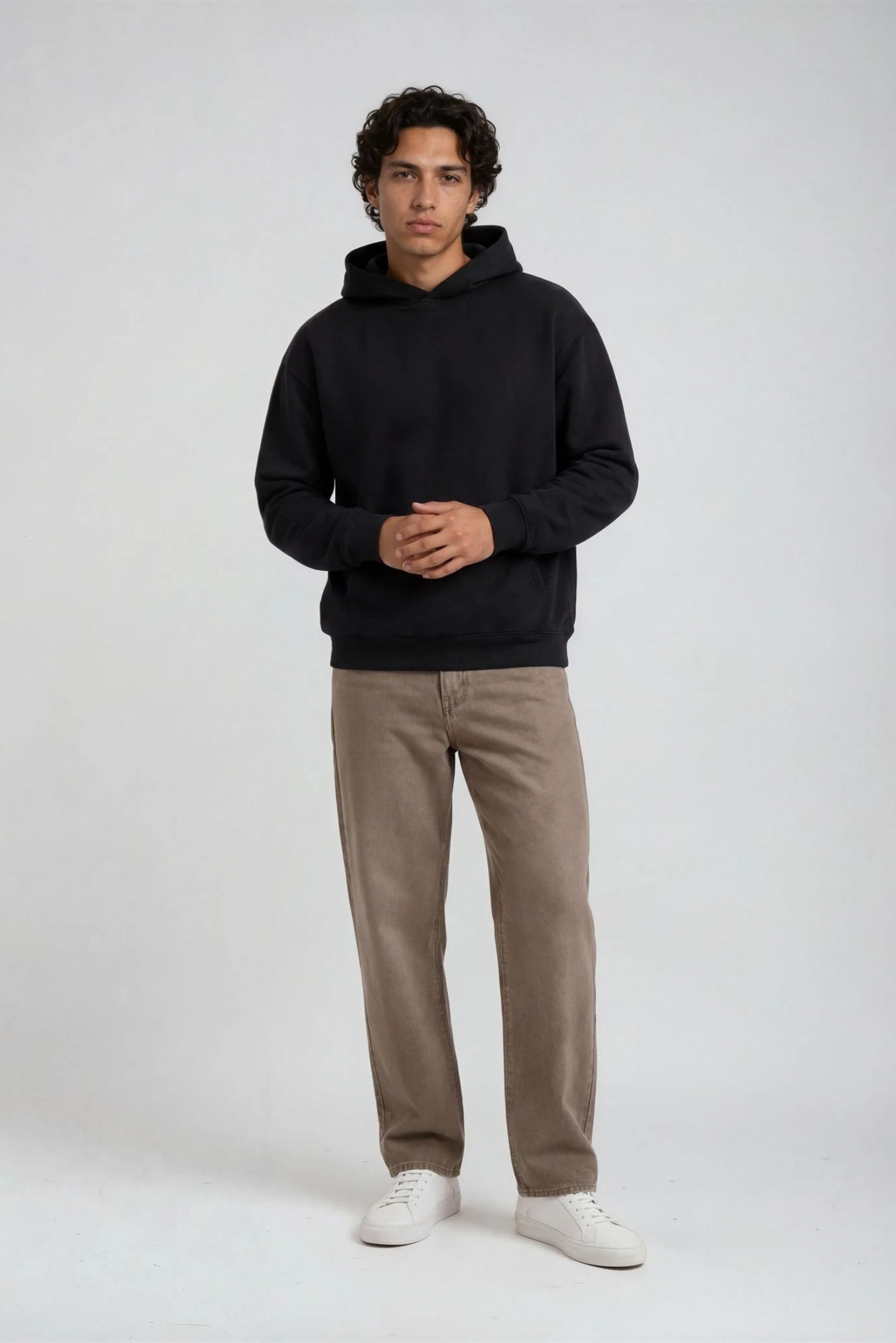 Hoodie Essential, Sort