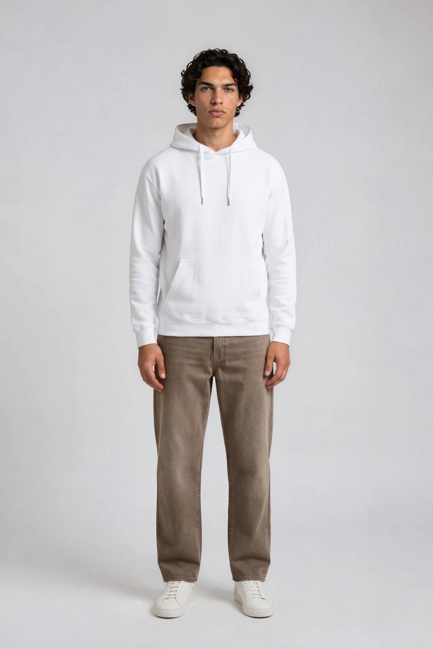 Hoodie Essential, Hvid