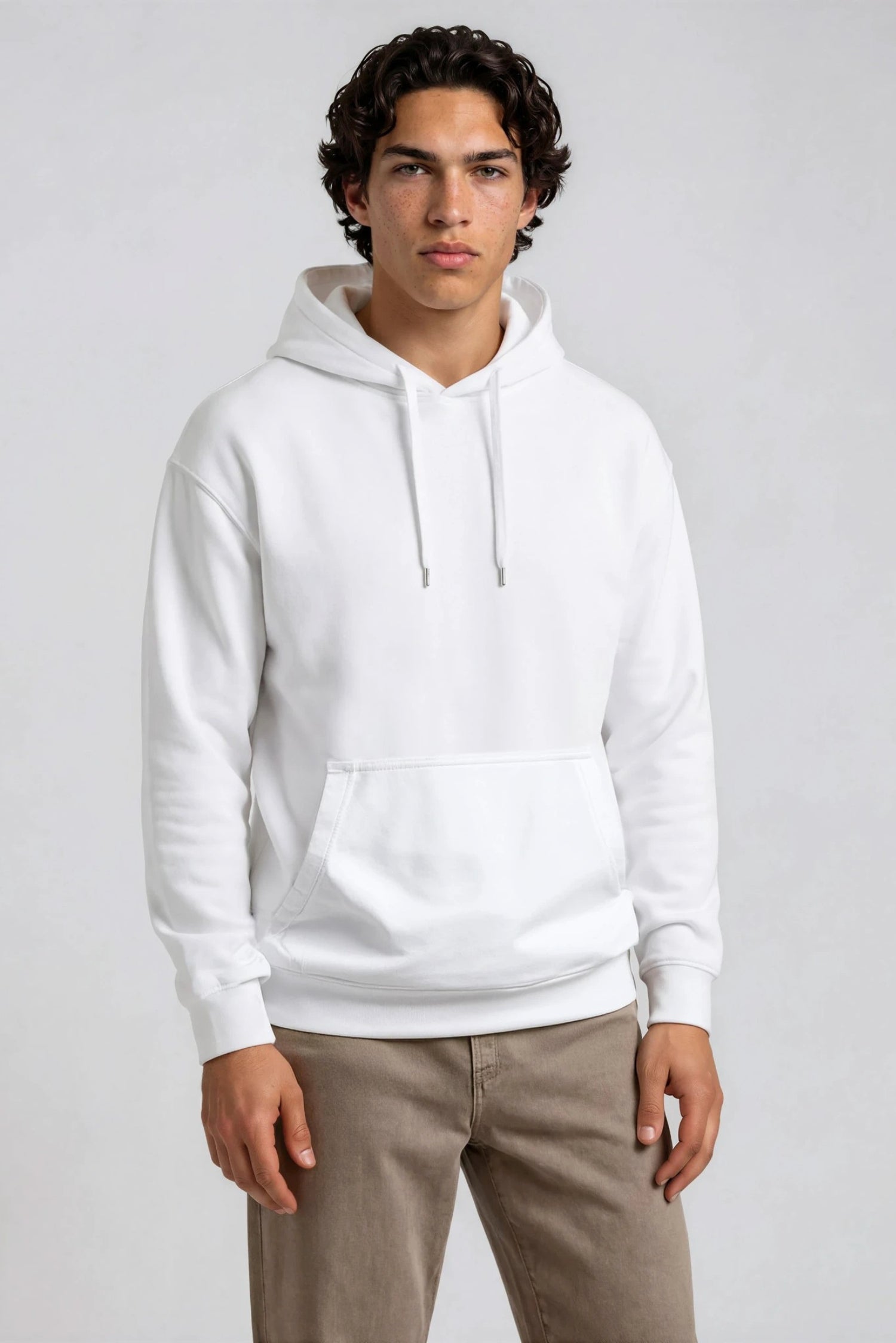 Hoodie Essential, Hvid
