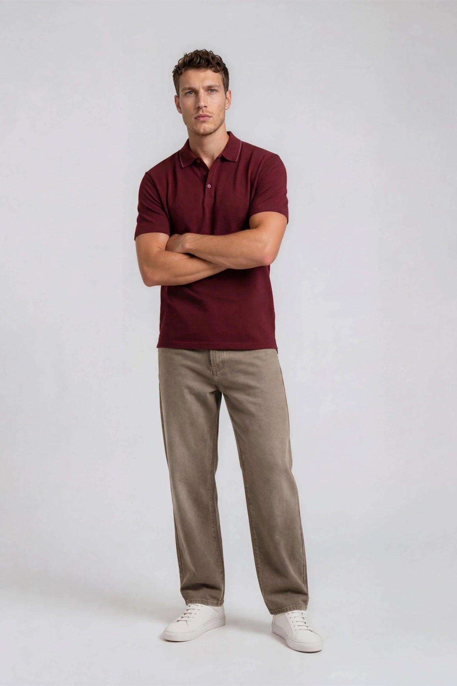 Performance Polo, Burgundy